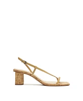 Schutz Women's Heloise Mid Block Heel Dress Sandals