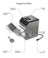 Tzumi ionchill QuickCube Nugget-Shaped Compact Countertop Ice Maker