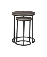 Slickblue Accent Table Set of 2 – Stylish and Versatile Decor for Living Room, Bedroom, or Entryway