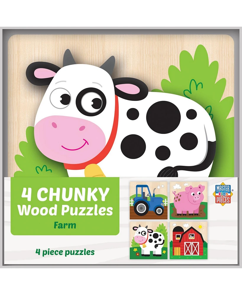 Masterpieces Farm Chunky Wood Puzzles