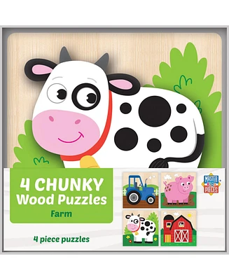 Masterpieces Farm Chunky Wood Puzzles