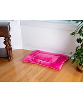 Armarkat M01CZH-m Medium Pet Bed Mat , Dog Crate Soft Pad With Poly Fill Cushion, Vibrant PInk