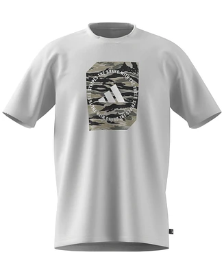 adidas Men's Regular-Fit Camo Logo Graphic T-Shirt