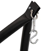Outdoor Hammock Chair Stand - Steel Hanging Chair Stand with Curved Legs - Black - 84" H