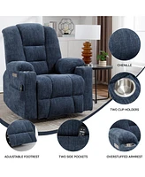 Boyel Living Large Power Lift Recliner Chair with Massage and Heat for Elderly Overstuffed Wide Recliners Heavy Duty Motion Mechanism Usb Typ