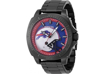 Invicta Men's 47884 Nfl Buffalo Bills Quartz 3 Hand Blue, Red Dial Watch