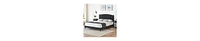 gaomon Full Bed Frame with Adjustable Headboard,Full Size Bed Frame with Wooden Slats Support, No Box Spring Needed