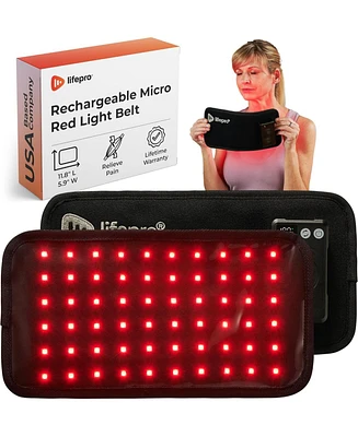 LifePro Micro Red Light Therapy Belt with Vibration Nir & Red Light Therapy for Pain Relief, Recovery, and Performance Enhancement