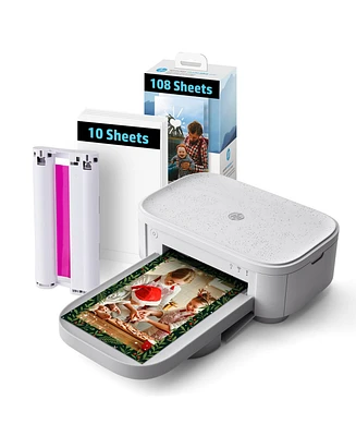 Hp Sprocket Studio Plus 4x6 Wireless Instant Photo Printer – 118 Sheets & Cartridge Bundle