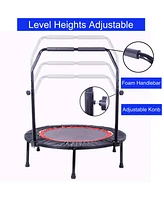 Lovmor 40 Inch Mini Exercise Trampoline Fitness Rebounder Trampoline with Safety Pad Max. Load 300LBS