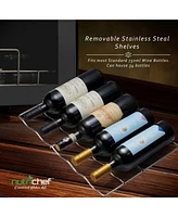 NutriChef 34-Bottle Wine Cooler with Digital Touch Control