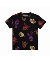 Five Nights at Freddy's Big Boys Game Over Crew Neck Short Sleeve 4pk Tees-Medium