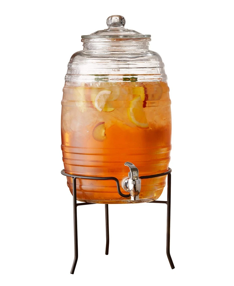 Style Setter Colfax Beverage Dispenser with Metal Stand, 2.5 Gallons