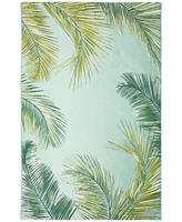 Liora Manne' Marina Palm Border 3'3"x4'11" Area Rug