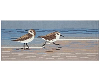 Liora Manne' Frontporch Sandpipers 2'x5' Runner Area Rug