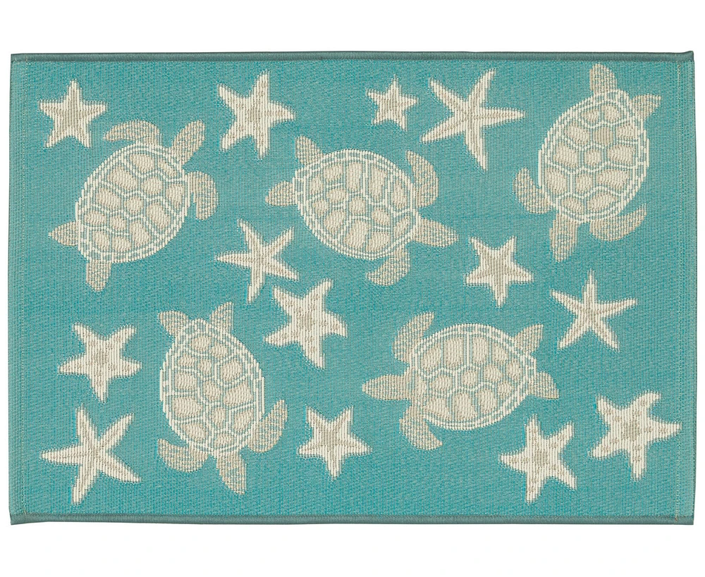 Liora Manne' Esencia Turtle and Stars 2'5"x3'11" Area Rug