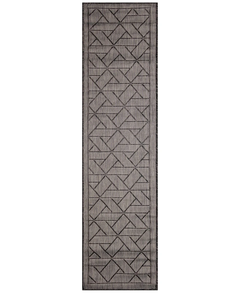 Liora Manne' Carmel Pyramid 1'11"x7'6" Runner Area Rug