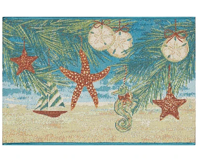 Liora Manne' Esencia Coastal Ornaments 2'x2'10" Area Rug