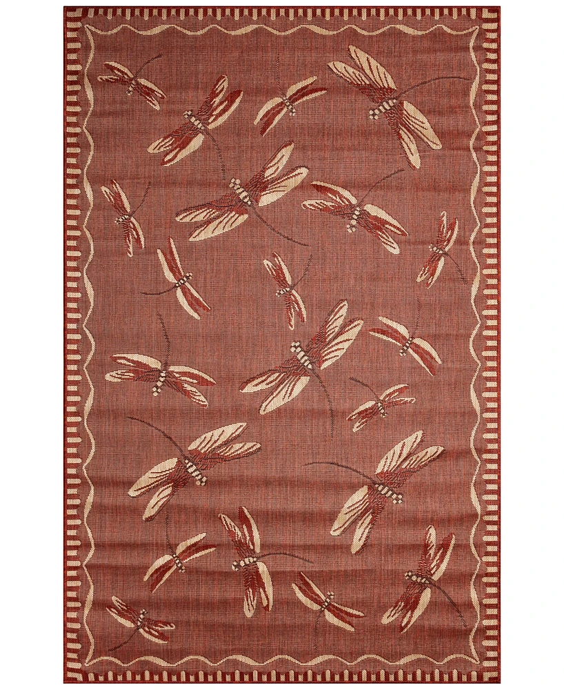 Liora Manne' Carmel Dragonfly 4'10"x7'6" Area Rug