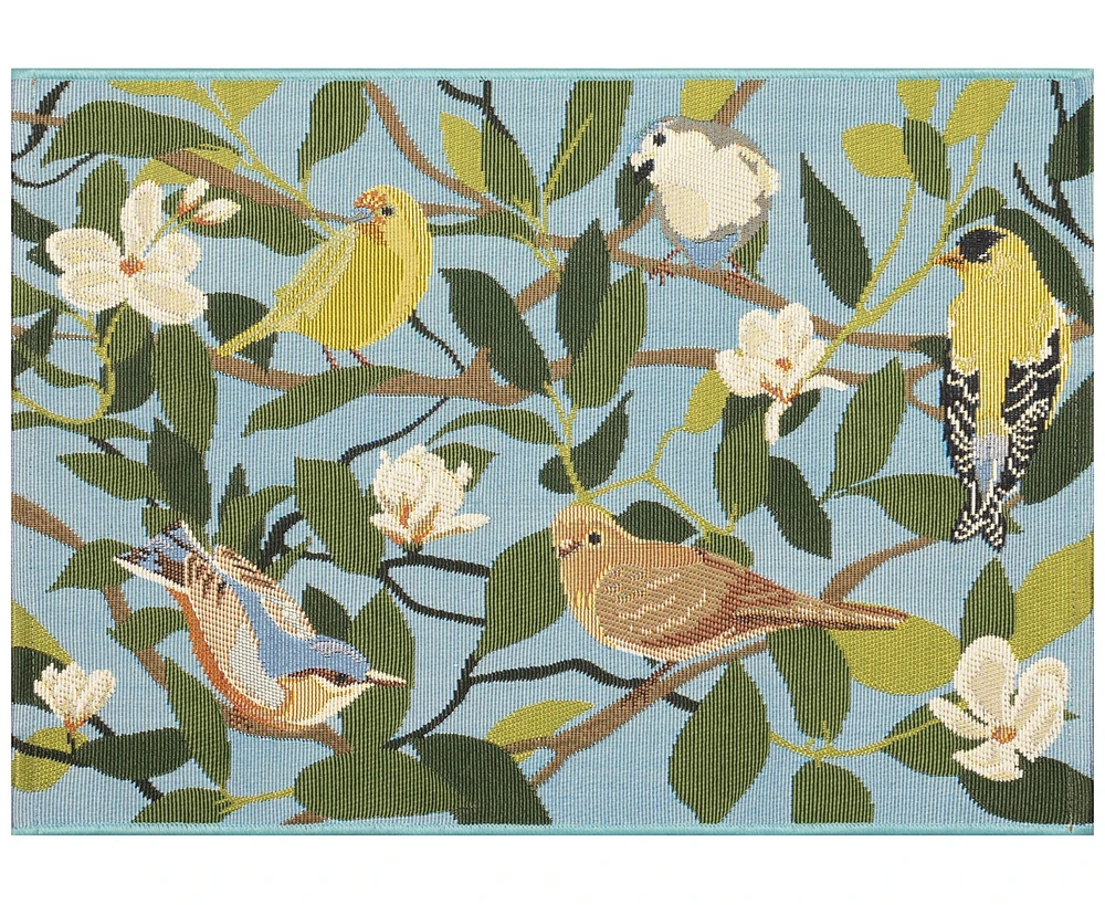 Liora Manne' Esencia Floral Finches 2'5"x3'11" Area Rug