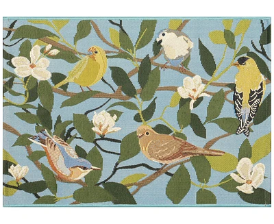 Liora Manne' Esencia Floral Finches 2'5"x3'11" Area Rug