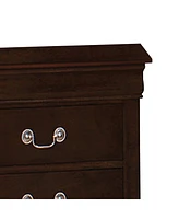 Slickblue 2-Drawer Nightstand with Classic Bail Handles for Timeless and Functional Bedroom Storage