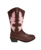 Kensie Girl Little Kids Zip-Up Cowgirl Boots