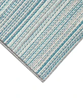 Liora Manne' Miranda Tweed Stripe 2'5"x3'11" Area Rug