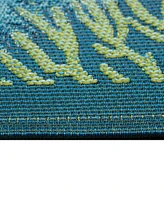 Liora Manne' Esencia Coral Garden 1'11"x4'11" Runner Area Rug