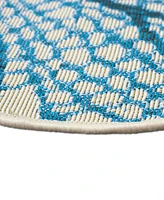 Liora Manne' Esencia Coral Fan 3'3"x3'3" Novelty Area Rug
