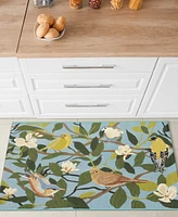 Liora Manne' Esencia Floral Finches 2'x2'10" Area Rug