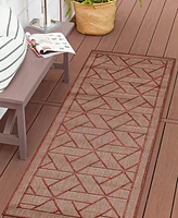 Liora Manne' Carmel Pyramid 1'11"x4'11" Runner Area Rug