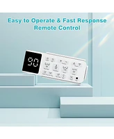 Lalahoo Electric Bidet Toilet Seat, Auto Open & Close Lid, Heated Toilet Seat with Thermostatic Warm Water & Dryer