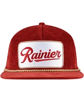 Lids Men's Red Rainier Corduroy Rope Golf Snapback Hat