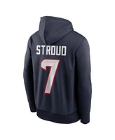 Nike Men's C.j. Stroud Navy Houston Texans Player Name Number Performance Pullover Hoodie