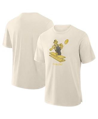 Fanatics Men's Cream Pittsburgh Steelers Slub T-Shirt