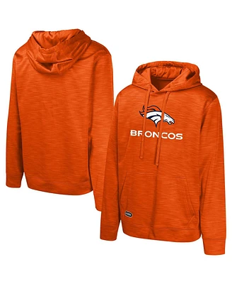 Outerstuff Men's Orange Denver Broncos Streak Fleece Pullover Hoodie