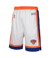 Nike Big Boys and Girls White New York Knicks 2024/25 City Edition Swingman Performance Shorts