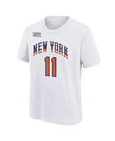 Nike Big Boys and Girls Jalen Brunson White New York Knicks 2024/25 City Edition Name Number T-Shirt