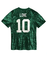 Outerstuff Big Girls Jordan Love Green Bay Packers Sequin V-Neck Fashion Jersey