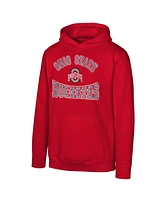 Outerstuff Big Boys and Girls Scarlet Ohio State Buckeyes Hometown Classic Fleece Pullover Hoodie