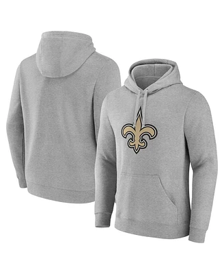 Fanatics Men's Heather Gray New Orleans Saints Deliver Fleece Pullover Hoodie