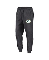 Fanatics Men's Heather Charcoal Green Bay Packers Boost Fleece Joggers