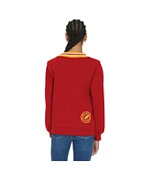 Tommy Hilfiger Women's Red Kansas City Chiefs Alice V-Neck Pullover Sweatshirt