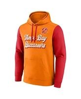 Fanatics Men's Orange/Red Tampa Bay Buccaneers Fleece Pullover Hoodie