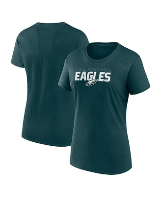 Logo Athletic Women's Midnight Green Philadelphia Eagles Lean T-Shirt