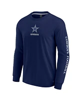 Fanatics Men's and Women's Navy Dallas Cowboys Elements Strive Long Sleeve T-Shirt