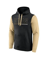 Logo Athletic Men's Black Vegas Golden Knights Deliver Fleece Pullover Hoodie