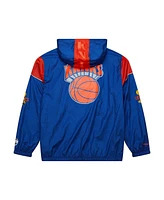 Mitchell & Ness Men's and Women's Blue New York Knicks Hardwood Classics Team Og 3.0 Anorak Half-Zip Windbreaker Jacket