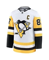 Fanatics Men's Sidney Crosby White Pittsburgh Penguins Away Premium Jersey